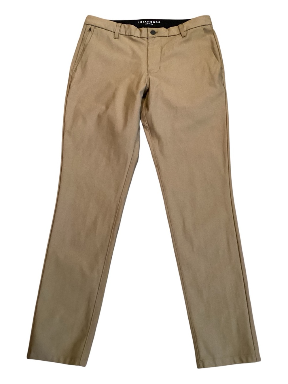 7 Diamond Infinity Chino Pants Tan Size 33x32 Stretch Slim